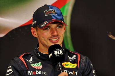 Max Verstappen (NLD) Red Bull Racing, in the post qualifying FIA Press Conference. Formula 1 World Championship, Rd 7,