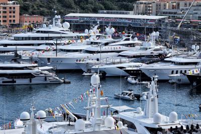 Boats in the scenic Monaco Harbour. Formula 1 World Championship, Rd 8, Monaco Grand Prix, Monte Carlo, Monaco,