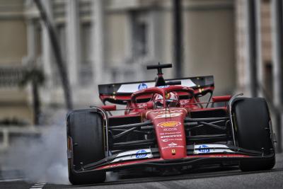 Charles Leclerc (MON) Ferrari SF-24 locks up under braking. Formula 1 World Championship, Rd 8, Monaco Grand Prix, Monte