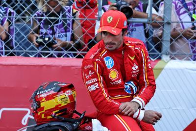 Third placed Carlos Sainz Jr (ESP) Ferrari in parc ferme. Formula 1 World Championship, Rd 8, Monaco Grand Prix, Monte