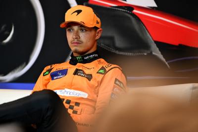 Lando Norris (GBR) McLaren in the post qualifying FIA Press Conference. Formula 1 World Championship, Rd 9, Canadian Grand