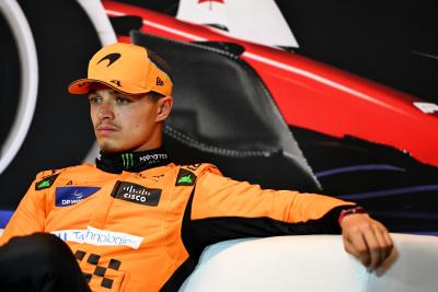 Lando Norris (GBR) McLaren in the post qualifying FIA Press Conference. Formula 1 World Championship, Rd 9, Canadian Grand