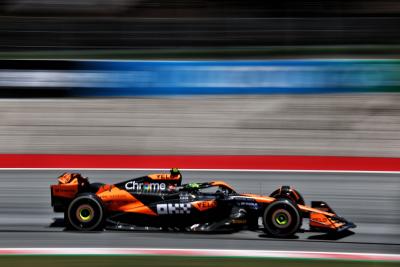 Lando Norris (GBR) McLaren MCL38. Formula 1 World Championship, Rd 10, Spanish Grand Prix, Barcelona, Spain, Practice