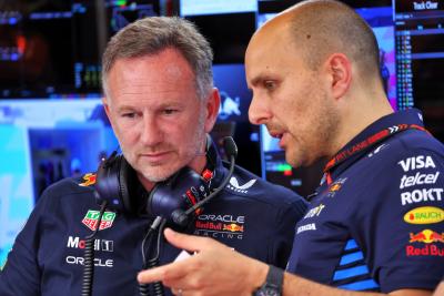 (L to R): Christian Horner (GBR) Red Bull Racing Team Principal with Gianpiero Lambiase (ITA) Red Bull Racing Engineer.