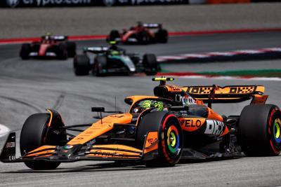 Lando Norris (GBR) McLaren MCL38. Formula 1 World Championship, Rd 10, Spanish Grand Prix, Barcelona, Spain, Race Day. -