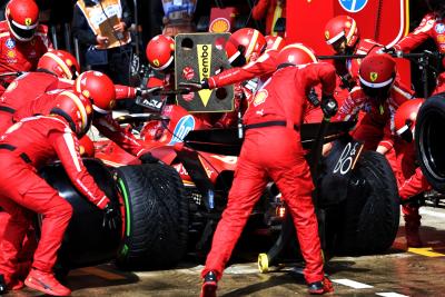 Charles Leclerc (MON) Ferrari SF-24 makes a pit stop. Formula 1 World Championship, Rd 12, British Grand Prix,