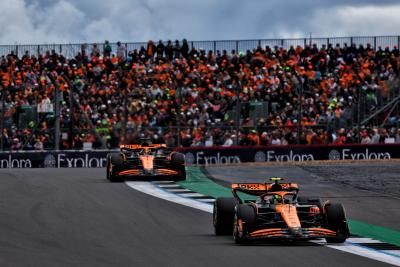 Lando Norris (GBR) McLaren MCL38. Formula 1 World Championship, Rd 12, British Grand Prix, Silverstone, England, Race