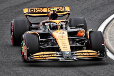 Lando Norris (GBR) McLaren MCL38. Formula 1 World Championship, Rd 13, Hungarian Grand Prix, Budapest, Hungary, Qualifying