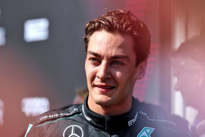 Race winner George Russell (GBR) Mercedes AMG F1 in parc ferme. Formula 1 World Championship, Rd 14, Belgian Grand Prix,