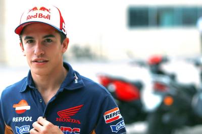 Italian TV ambush Marquez at home