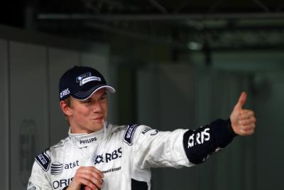 Qualifying, Nico Hulkenberg (GER), Williams, FW32 pole position