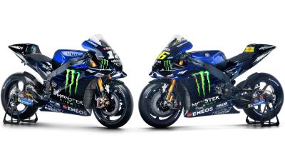 FIRST LOOK: Rossi, Vinales unveil Monster Yamaha colours
