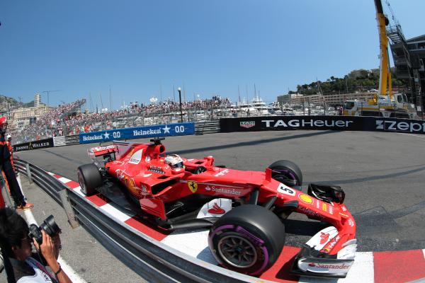27.05.2017- Qualifying, Sebastian Vettel (GER) Scuderia Ferrari SF70H