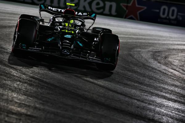 Lewis Hamilton (GBR) Mercedes AMG F1 W14. Formula 1 World Championship, Rd 22, Las Vegas Grand Prix, Las Vegas, Nevada,