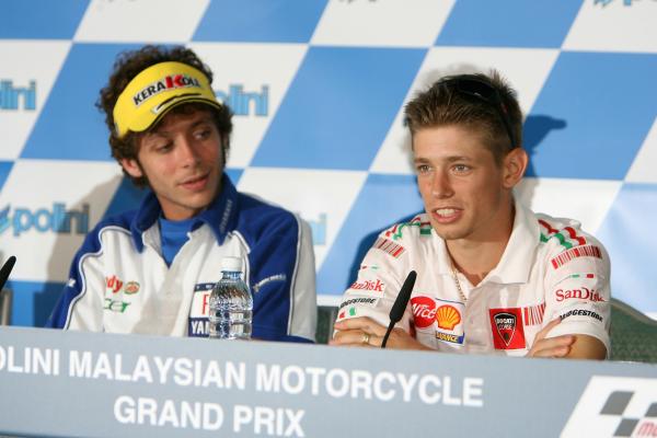 Valentino Rossi and Casey Stoner MotoGP 