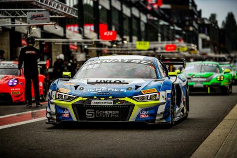 Audi 1-2 at the 24 Hours of Spa with hours remaining