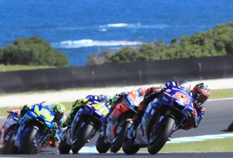 Vinales ends Yamaha win drought as Marquez, Zarco clash