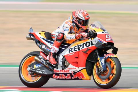 Marquez bersiap untuk kemenangan MotoGP Aragon di depan Dovizioso