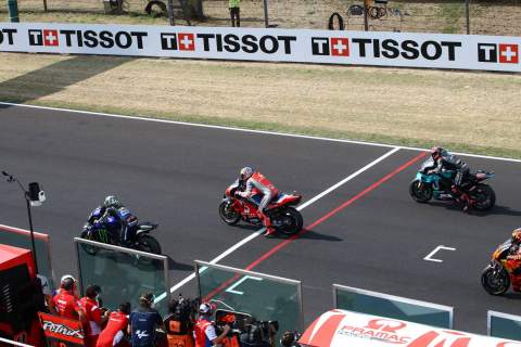 Race start Emilia Romagna MotoGP. 20 September 2020