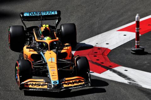 Lando Norris (GBR) McLaren MCL36. Formula 1 World Championship, Rd 8, Azerbaijan Grand Prix, Baku Street Circuit,
