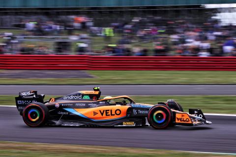 Lando Norris (GBR) McLaren MCL36. Formula 1 World Championship, Rd 10, British Grand Prix, Silverstone, England, Practice