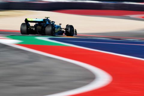 Sebastian Vettel (GER) Aston Martin F1 Team AMR22. Formula 1 World Championship, Rd 19, United States Grand Prix, Austin,