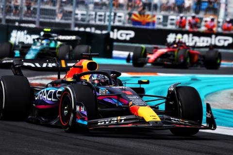 Max Verstappen (NLD) Red Bull Racing RB19. Formula 1 World Championship, Rd 5, Miami Grand Prix, Miami, Florida, USA, Race