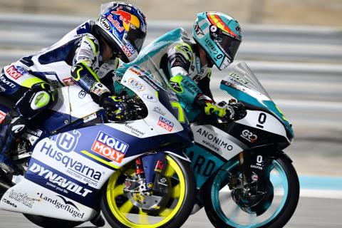 Ayumu Sasaki, Jaume Masia, Moto3 race, Qatar MotoGP, 19 November