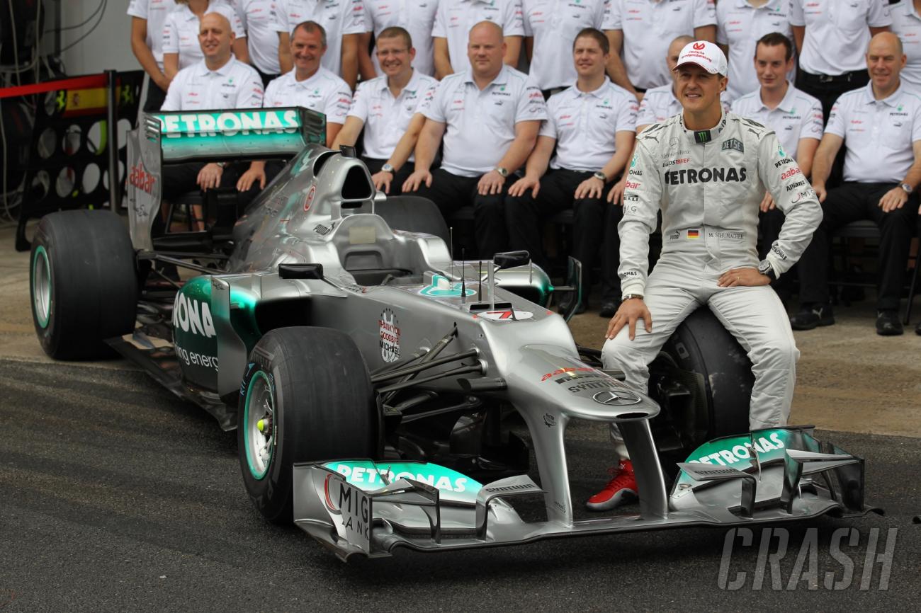 Mick Schumacher Shines With His Legendary Father's Mercedes F1 Car | F1 ...