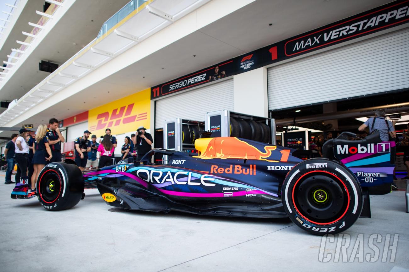 Red Bull unveil RB19 with custom livery in F1 Miami Grand Prix paddock ...