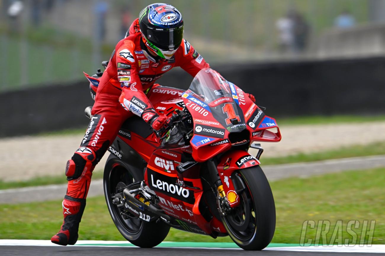 Italian MotoGP: Francesco Bagnaia Leads All-Ducati Podium To Take ...