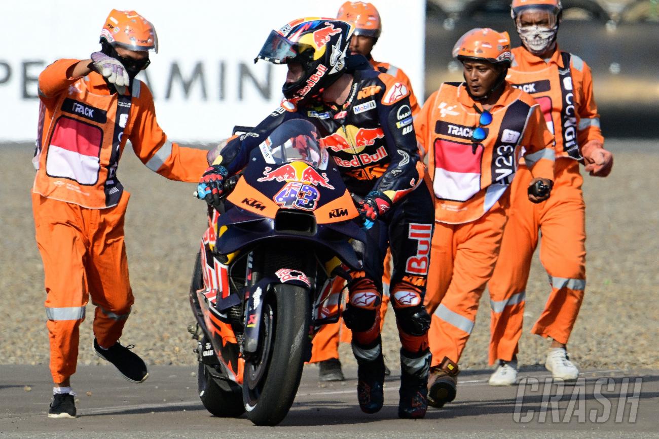 Jake Miller dan Enia Bastianini membahas penyebab kecelakaan latihan MotoGP Indonesia