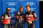 10.09.2011- Qualifying, Sebastian Vettel (GER), Red Bull Racing, RB7 pole position, Lewis Hamilton (