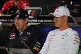 19.07.2012 - Press Conference, Michael Schumacher (GER) Mercedes AMG F1 W03 with Sebastian Vettel (G