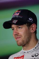 Press conference: Sebastian Vettel (GER) Red Bull Racing RB8 (3rd position)