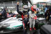25.11.2012- Race, Sebastian Vettel (GER) Red Bull Racing RB8, world champion 2012 with Michael Schum