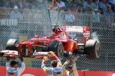 07.07.2013- Race, Felipe Massa (BRA) Scuderia Ferrari F138 retires from the race