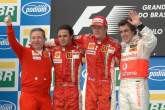 Jean Todt (FRA) Ferrari Sporting Director, Felipe Massa (BRA) Ferrari F2007, Kimi Raikkonen (FIN) Fe