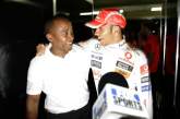 Lewis Hamilton & Anthony Hamilton (GBR) Celebrate World Championship, Brazilian F1 Grand Prix, Inter