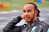 Fastest in qualifying Lewis Hamilton (GBR) Mercedes AMG F1 in qualifying parc ferme.