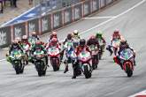 Lukas Tulovic race start, MotoE race, Oostenrijkse MotoGP, 15 augustus 2021