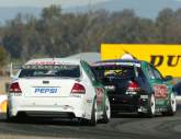 OzEmail Racing takes provisional front row.
