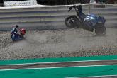 Alex Rins crasht, Catalunya MotoGP.  5 juli