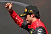 Carlos Sainz Jr (ESP) Ferrari viert zijn tweede positie op het podium.  Formule 1 Wereldkampioenschap, Rd 9, Canadees