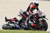 Alex Aspergro, Fabio Quattarro kraschar, holländskt MotoGP-lopp, 26 juni