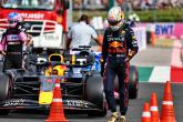 Max Verstappen (NLD) Red Bull Racing RB18 in kwalificatieparc ferme.  Formule 1 Wereldkampioenschap, Rd 13, Hongaarse Grand