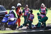 Jorge Navarro crash, Moto2-race, Australische MotoGP, 16 oktober