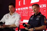 (L to R): Toto Wolff (GER) Mercedes AMG F1 Shareholder and Executive Director and Christian Horner (GBR) Red Bull Racing