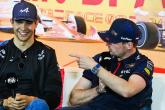 (L to R): Esteban Ocon (FRA) Alpine F1 Team and Max Verstappen (NLD) Red Bull Racing in the FIA Press Conference. Formula