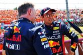 (De izquierda a derecha): Christian Horner (GBR) Director del equipo Red Bull Racing con Sergio Pérez (MEX) Red Bull Racing en la parrilla.